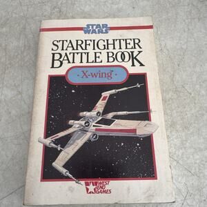 Star Wars STARFIGHTER BATTLE BOOK X-Wing West End Games 1989 Lucasfilm 40011 RPG